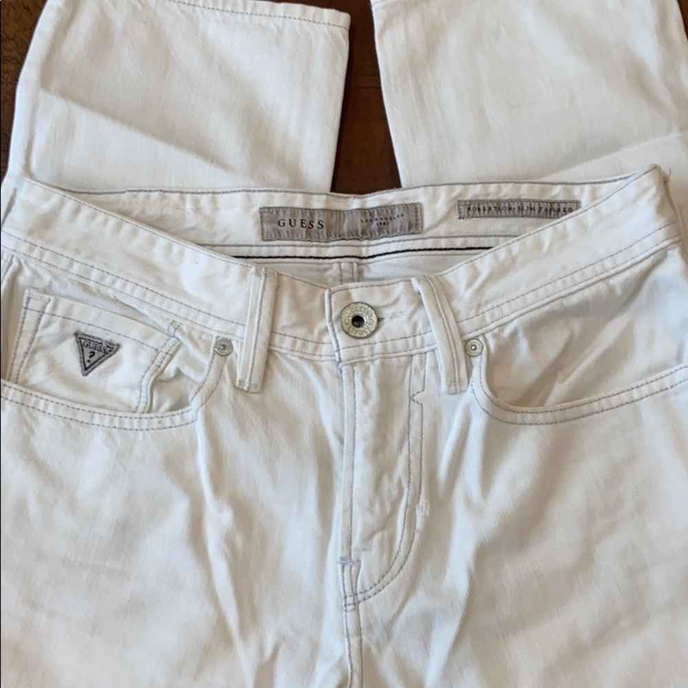 Men’s white Guess Jeans